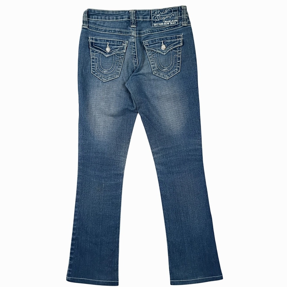 True Religion Jeans Billy Disco Skinny Women 25 Blue Jeweled Vintage USA Bootcut